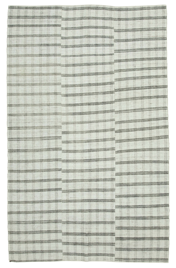 6x10 White Vintage Kilim Rug - 28584