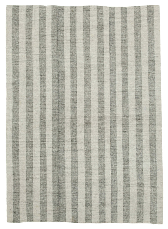 7x10 Beige Vintage Kilim Rug - 28588