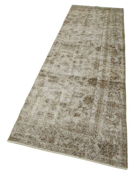 3x10 Beige Overdyed Runner Rug - 28619