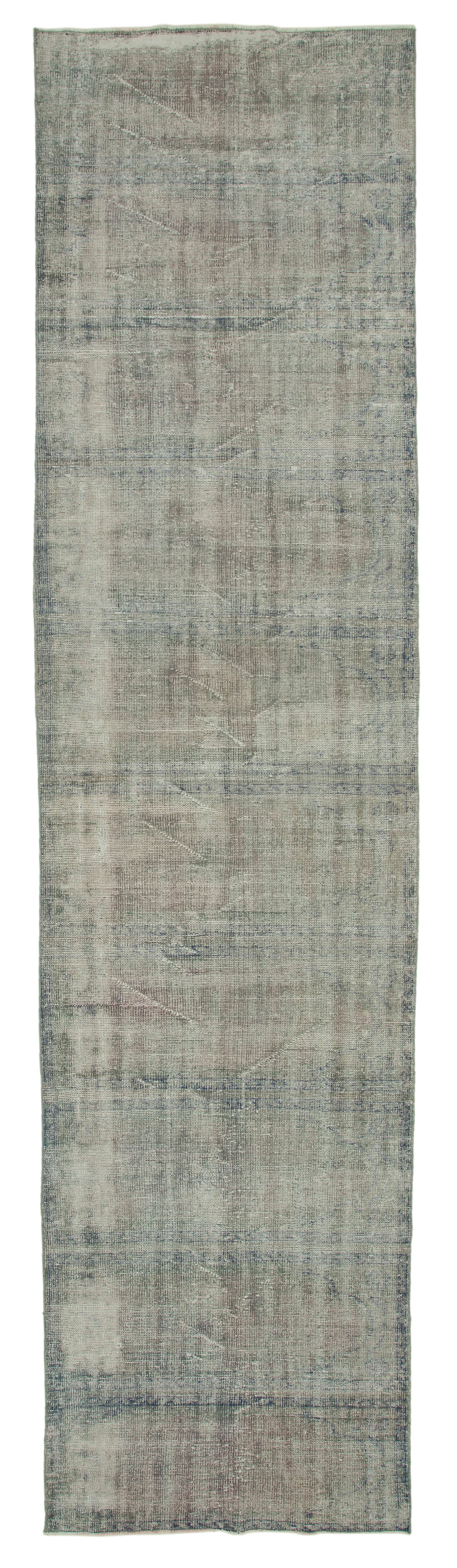 4x16 Grey Turkish Over Dyed Runner Rug - 28669