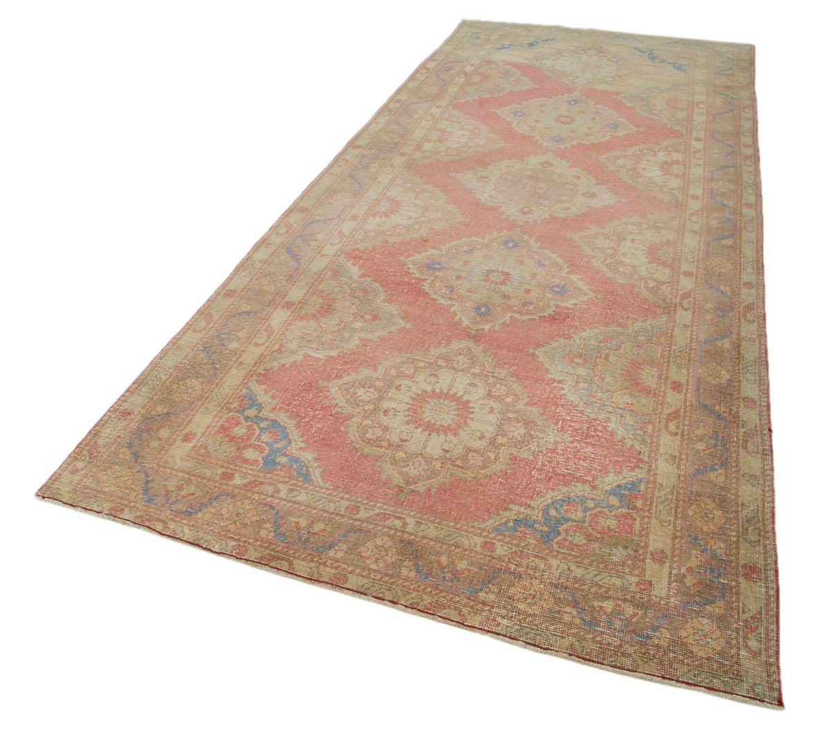 5x13 Beige Turkish Vintage Runner Rug - 28674
