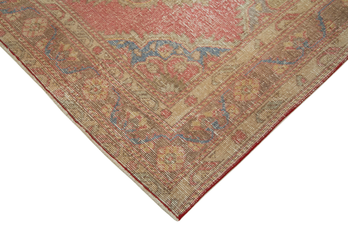 5x13 Beige Turkish Vintage Runner Rug - 28674