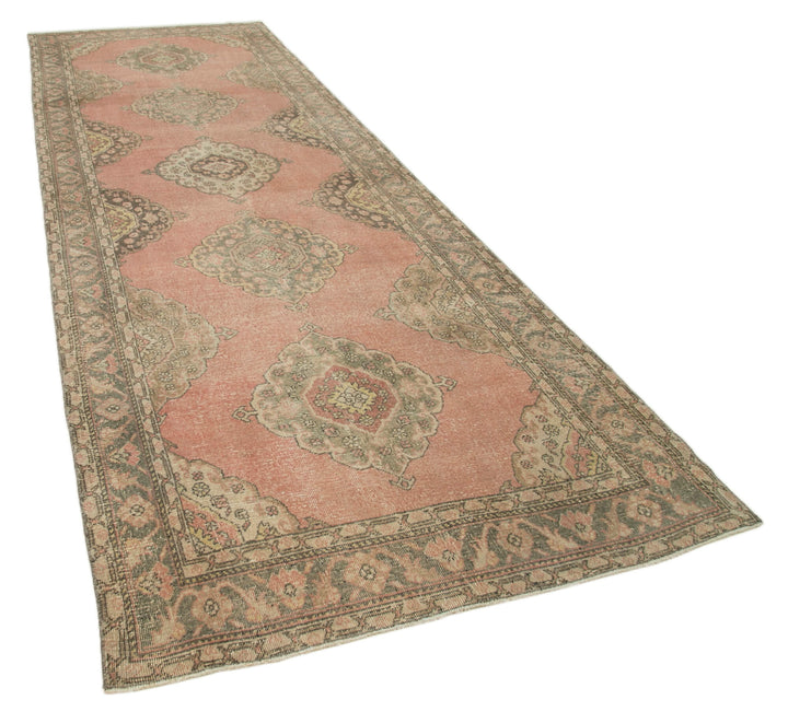 5x13 Beige Turkish Vintage Runner Rug - 28675