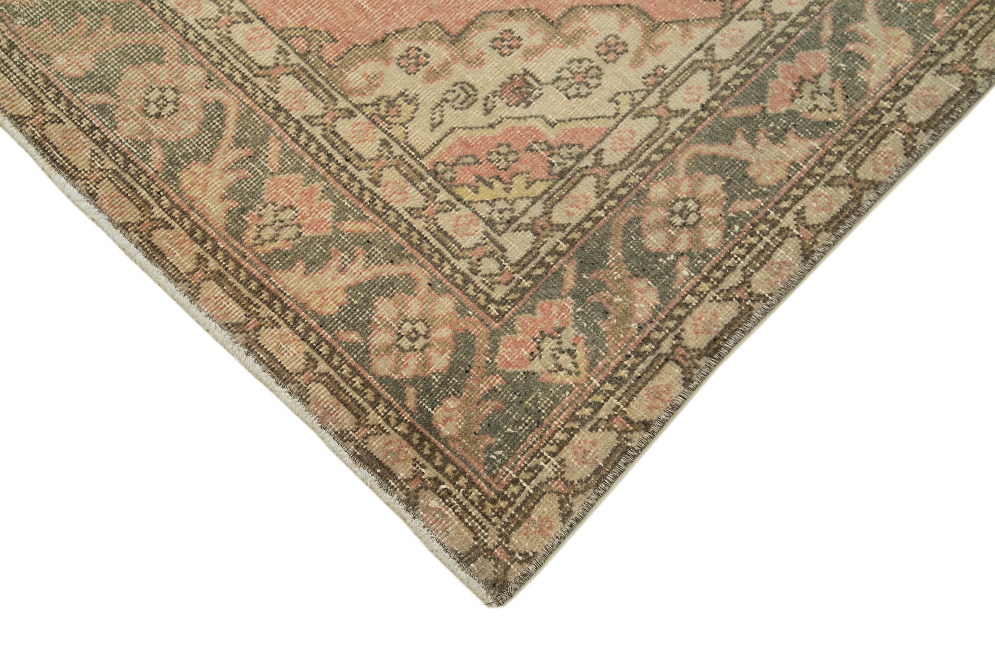 5x13 Beige Turkish Vintage Runner Rug - 28675