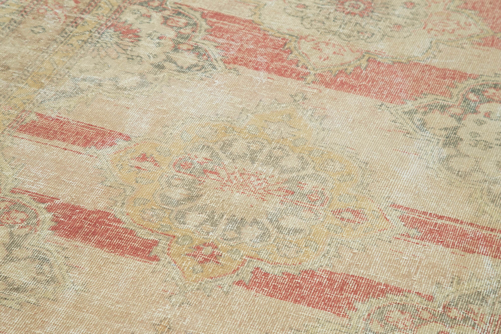 5x13 Beige Turkish Vintage Runner Rug - 28678