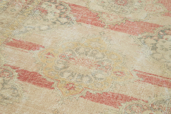 5x13 Beige Turkish Vintage Runner Rug - 28678