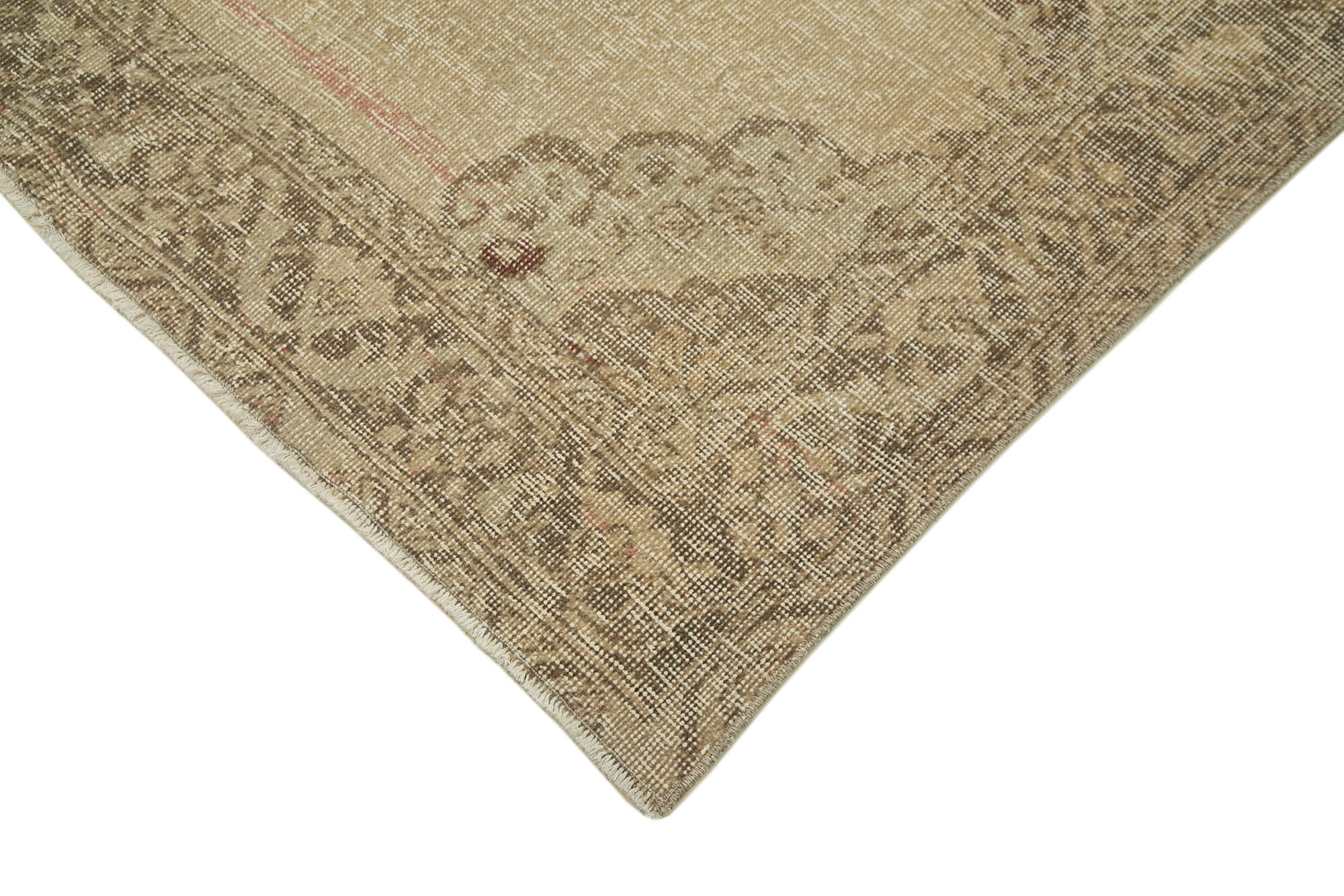 5x13 Beige Turkish Vintage Runner Rug - 28679