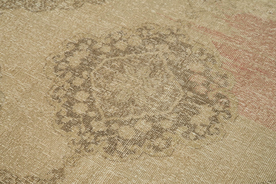 5x13 Beige Turkish Vintage Runner Rug - 28679