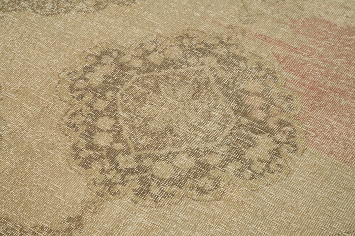 5x13 Beige Turkish Vintage Runner Rug - 28679