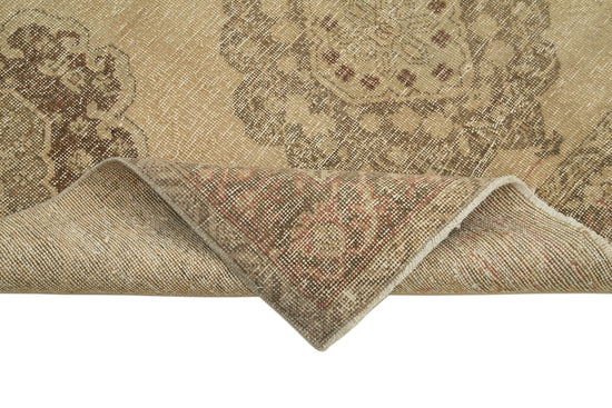 5x13 Beige Turkish Vintage Runner Rug - 28679