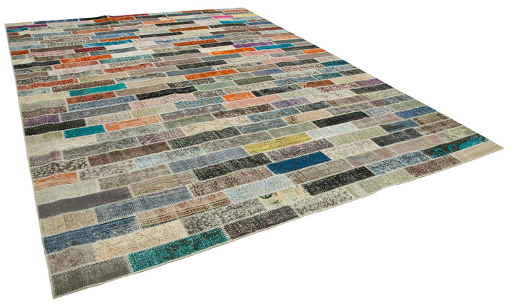 10x13 Multicolor Patchwork Rug - 28687