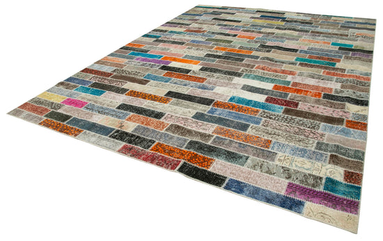 10x13 Multicolor Patchwork Rug - 28687