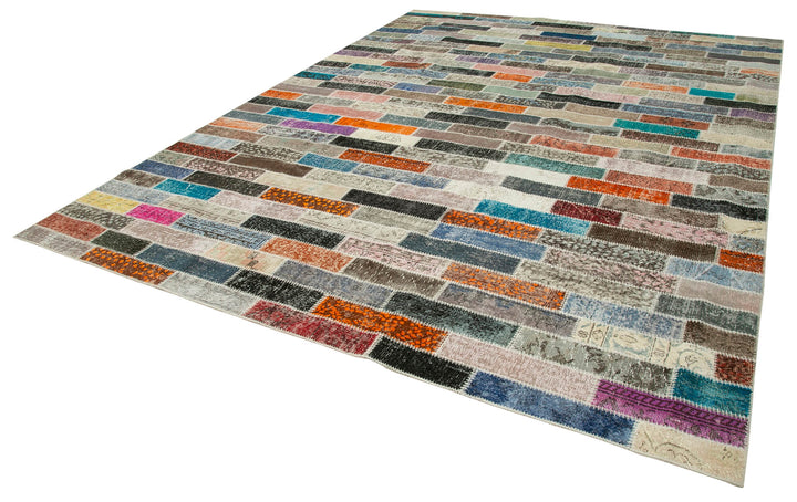 10x13 Multicolor Patchwork Rug - 28687