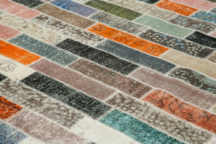 10x13 Multicolor Patchwork Rug - 28687