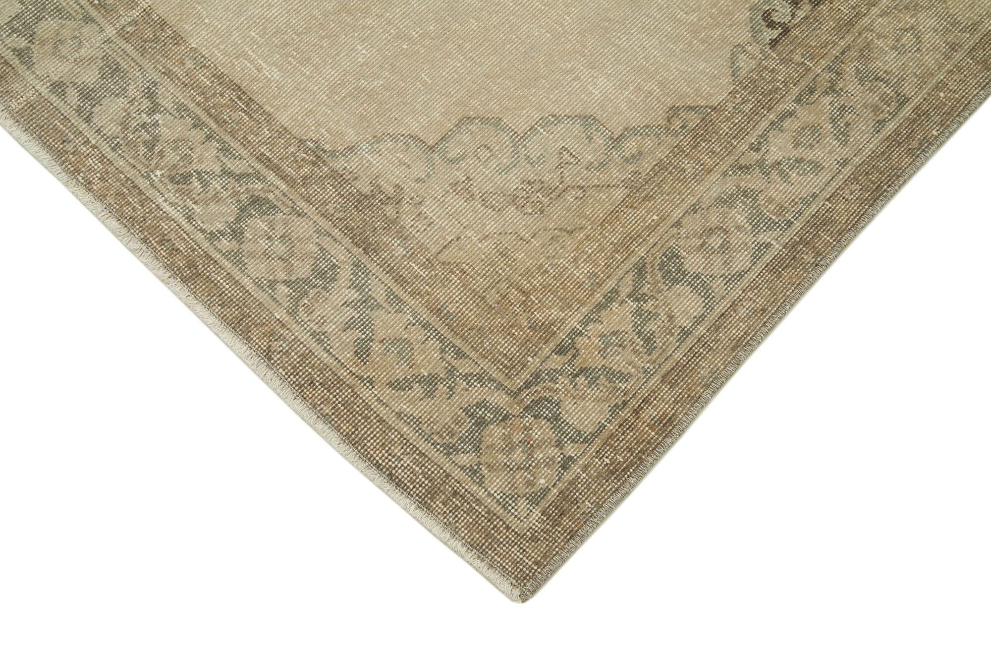 5x12 Beige Turkish Vintage Runner Rug - 28692
