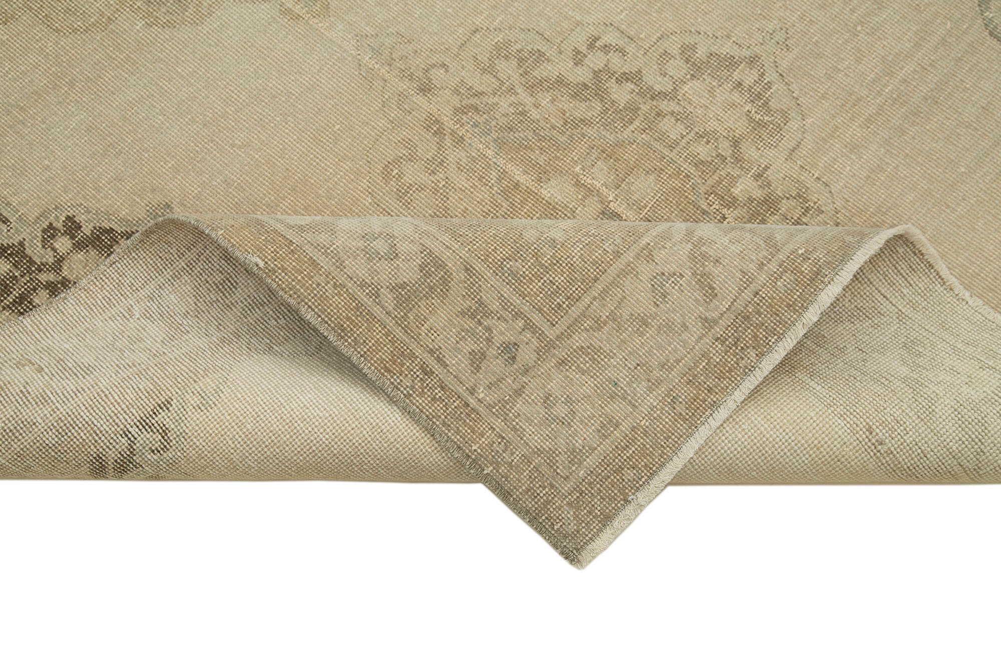 5x12 Beige Turkish Vintage Runner Rug - 28692