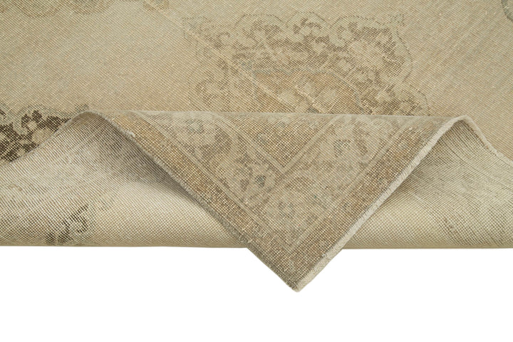 5x12 Beige Turkish Vintage Runner Rug - 28692