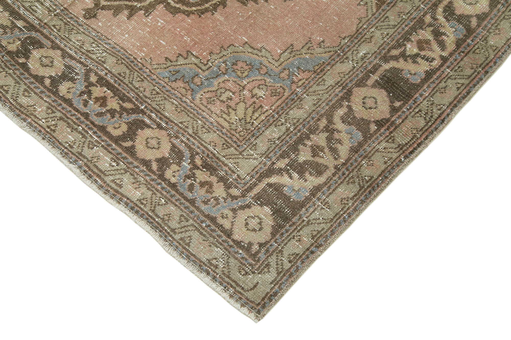 5x12 Beige Turkish Vintage Runner Rug - 28693