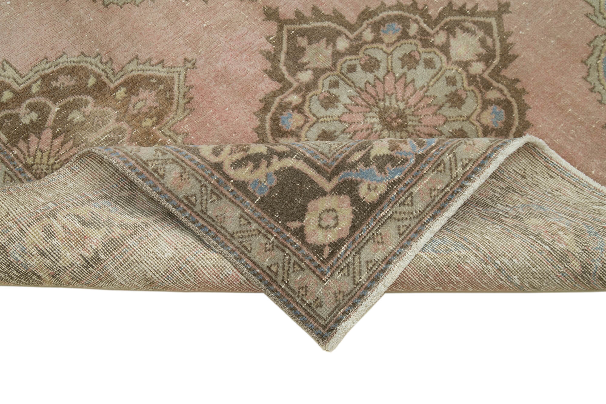 5x12 Beige Turkish Vintage Runner Rug - 28693