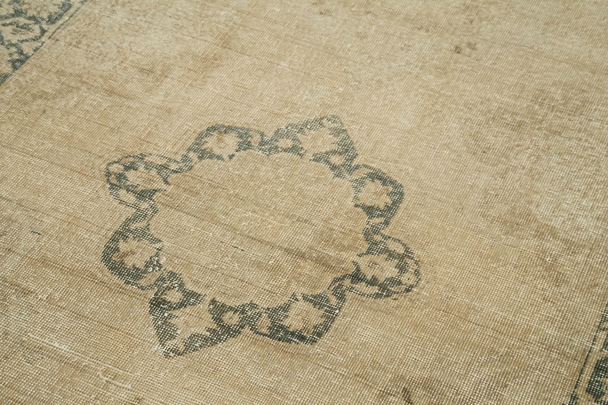 5x13 Beige Turkish Vintage Runner Rug - 28694