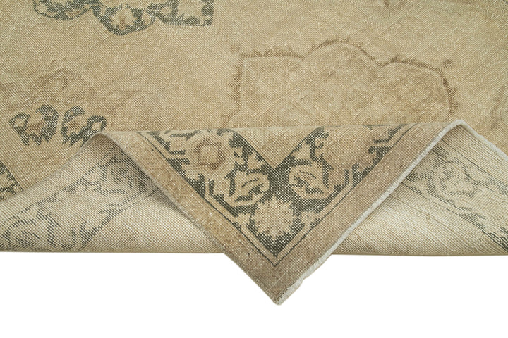 5x13 Beige Turkish Vintage Runner Rug - 28694