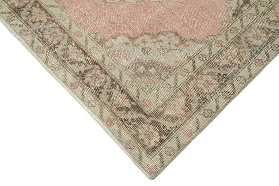 4x13 Beige Turkish Vintage Runner Rug - 28698