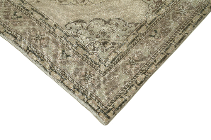 5x13 Beige Turkish Vintage Runner Rug - 28699