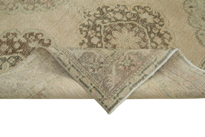 5x13 Beige Turkish Vintage Runner Rug - 28699