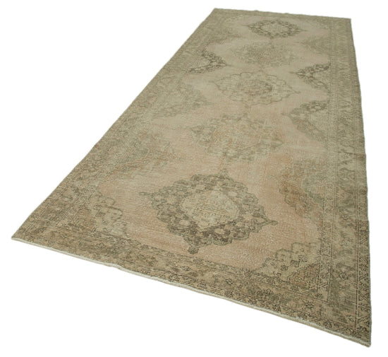 5x13 Beige Turkish Vintage Runner Rug - 28701