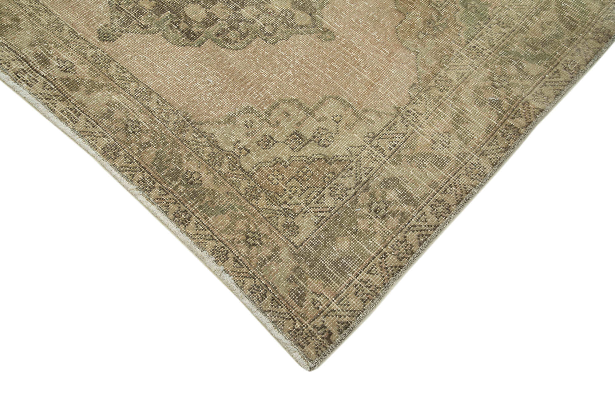 5x13 Beige Turkish Vintage Runner Rug - 28701