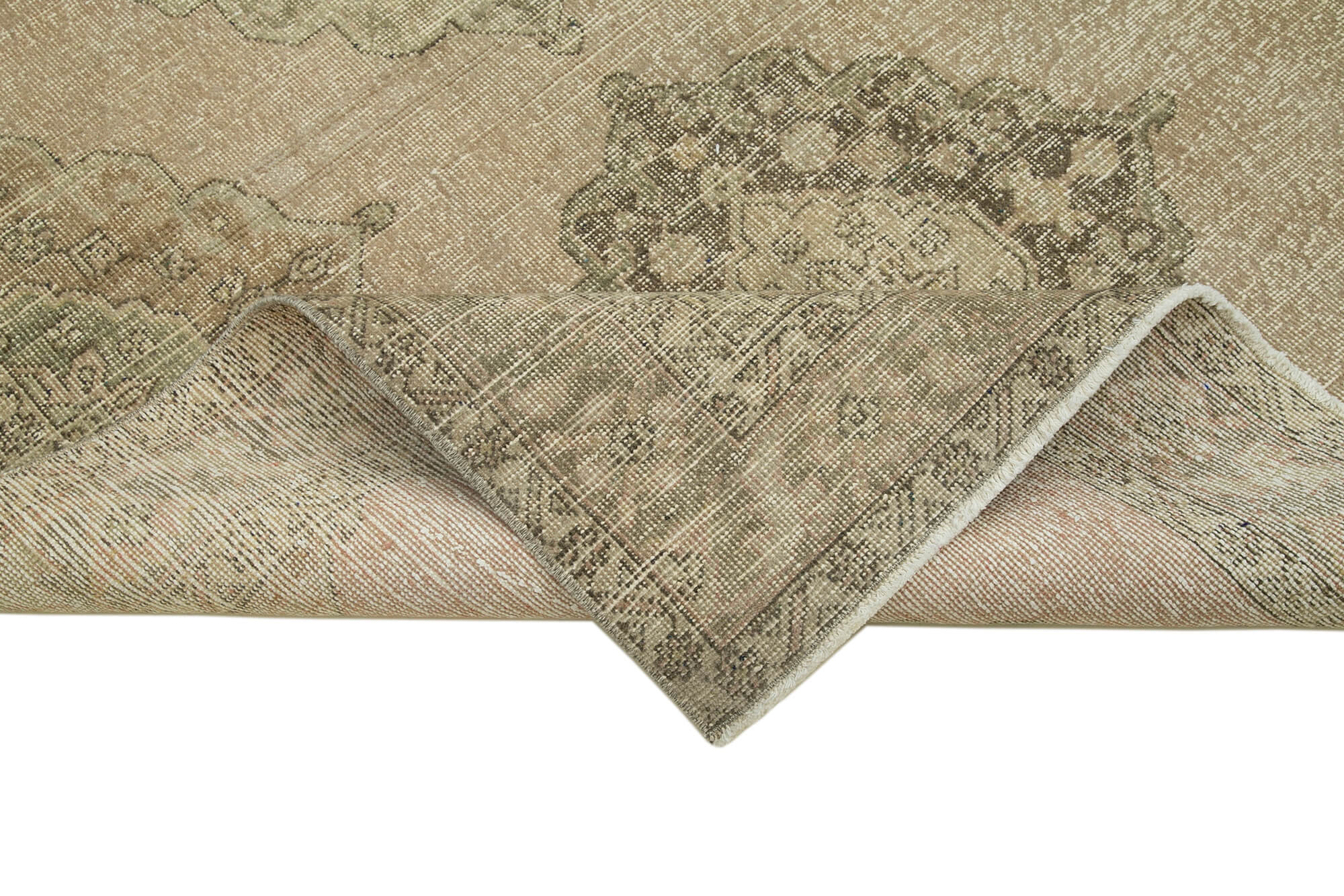5x13 Beige Turkish Vintage Runner Rug - 28701