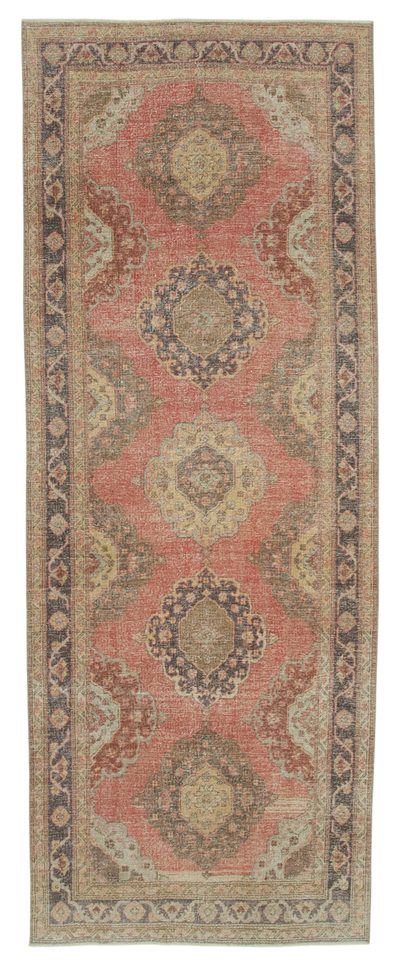 5x12 Beige Turkish Vintage Runner Rug - 28702