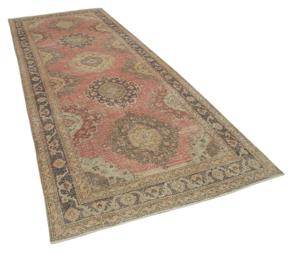 5x12 Beige Turkish Vintage Runner Rug - 28702