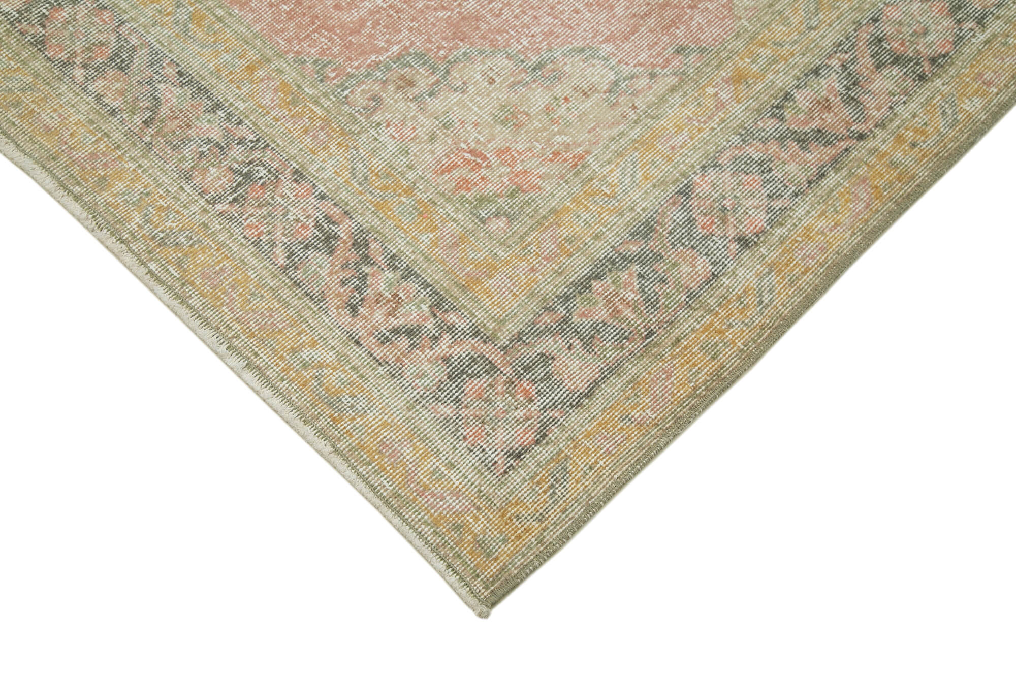 5x13 Beige Turkish Vintage Runner Rug - 28704