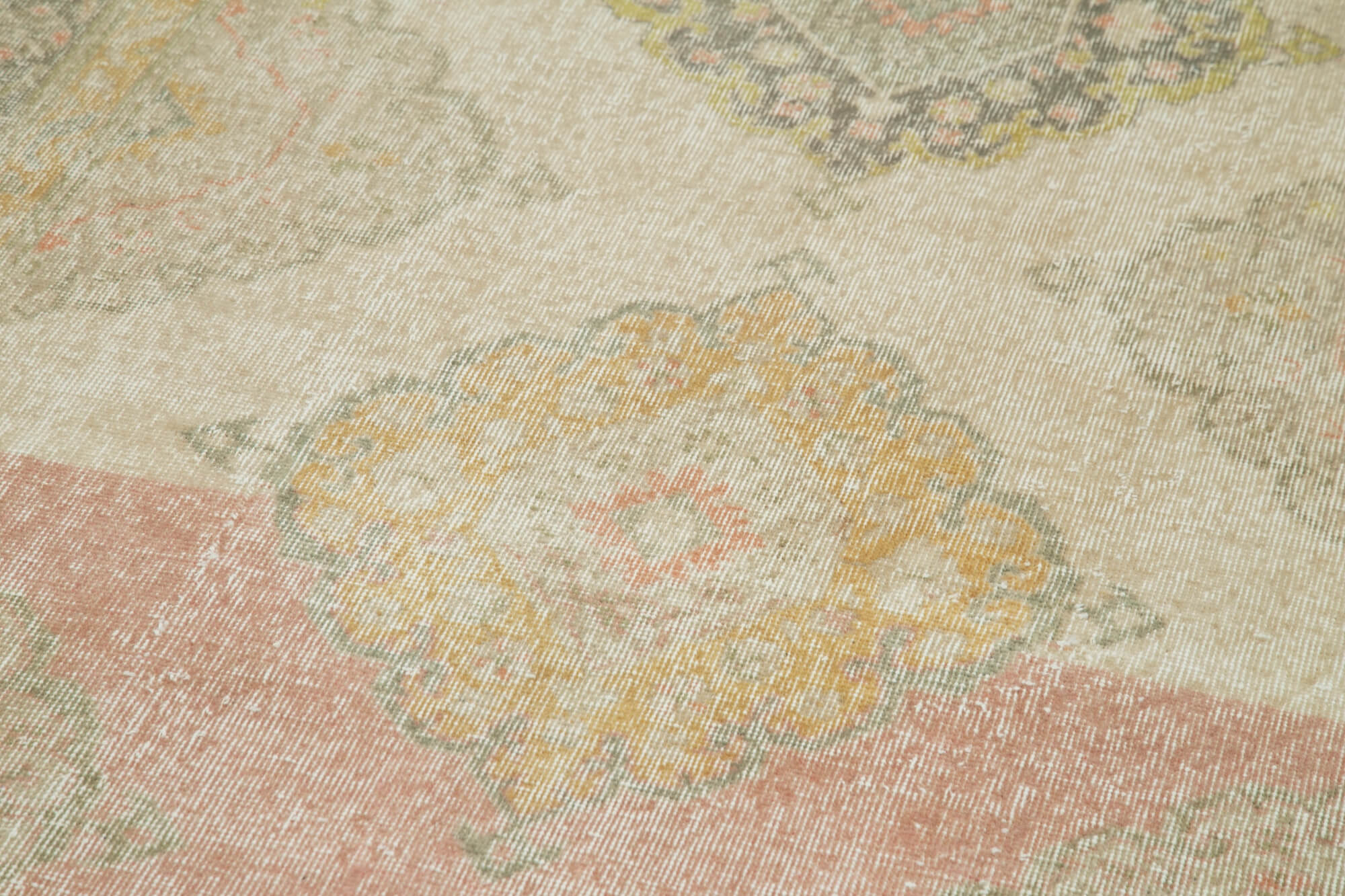 5x13 Beige Turkish Vintage Runner Rug - 28704