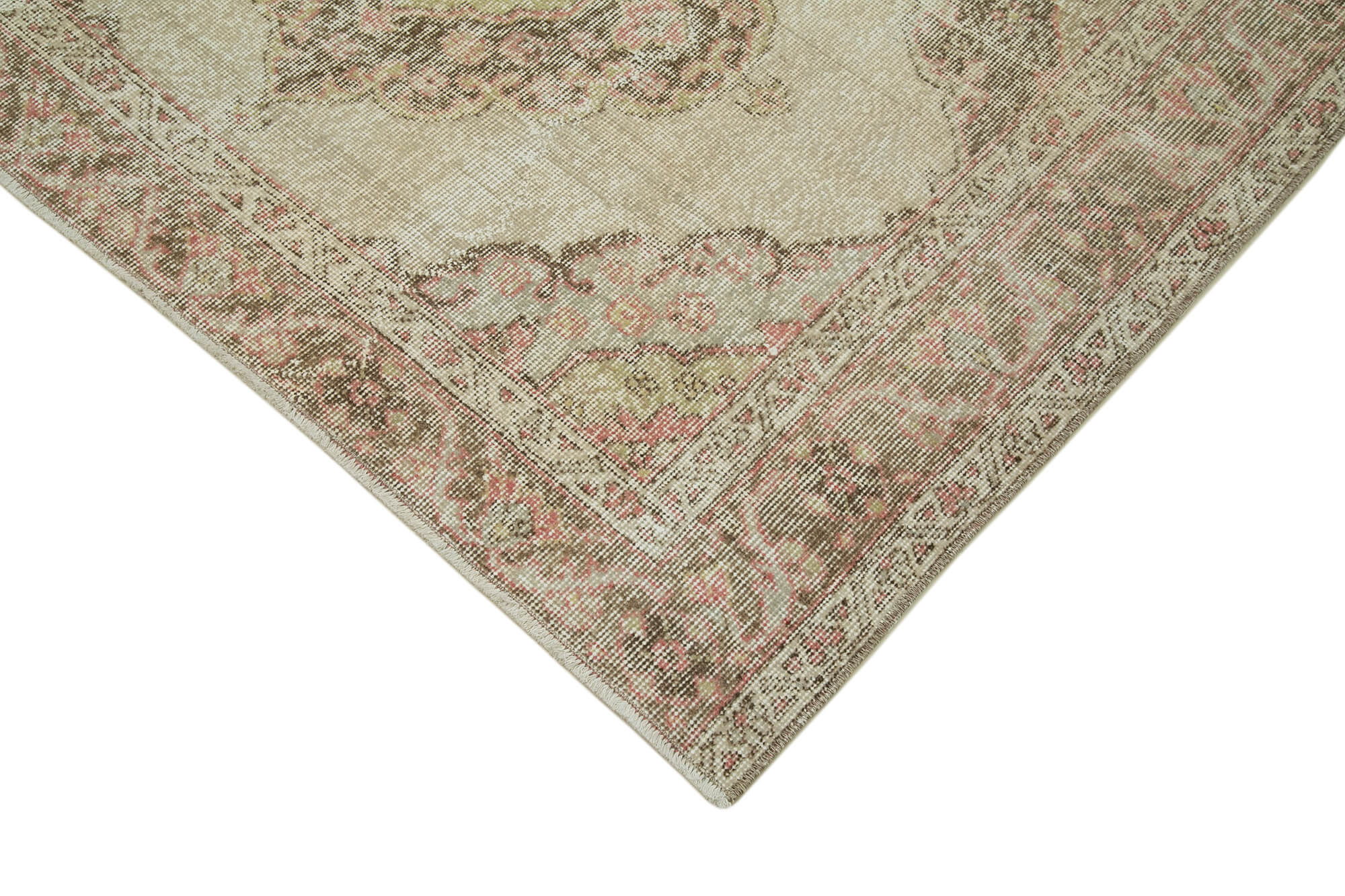 5x12 Beige Turkish Vintage Runner Rug - 28705