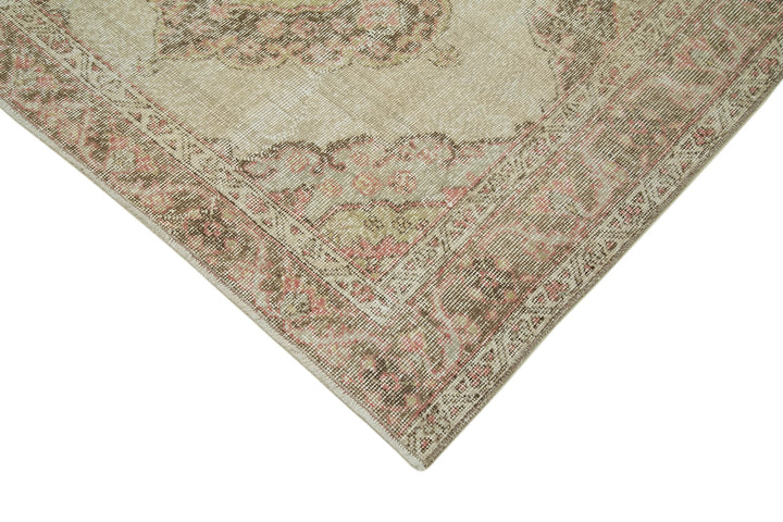 5x12 Beige Turkish Vintage Runner Rug - 28705