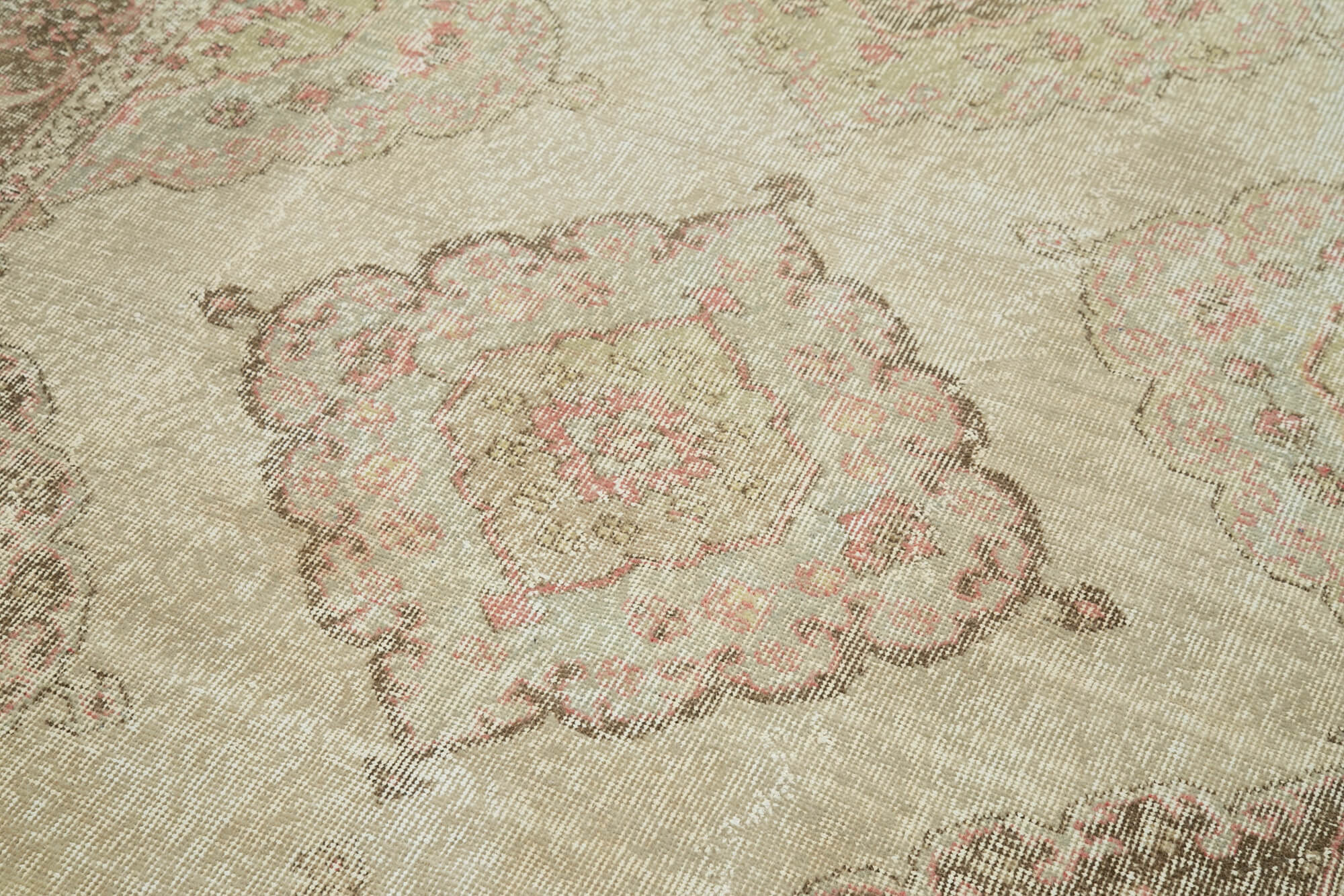 5x12 Beige Turkish Vintage Runner Rug - 28705