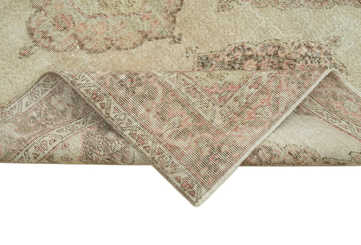 5x12 Beige Turkish Vintage Runner Rug - 28705