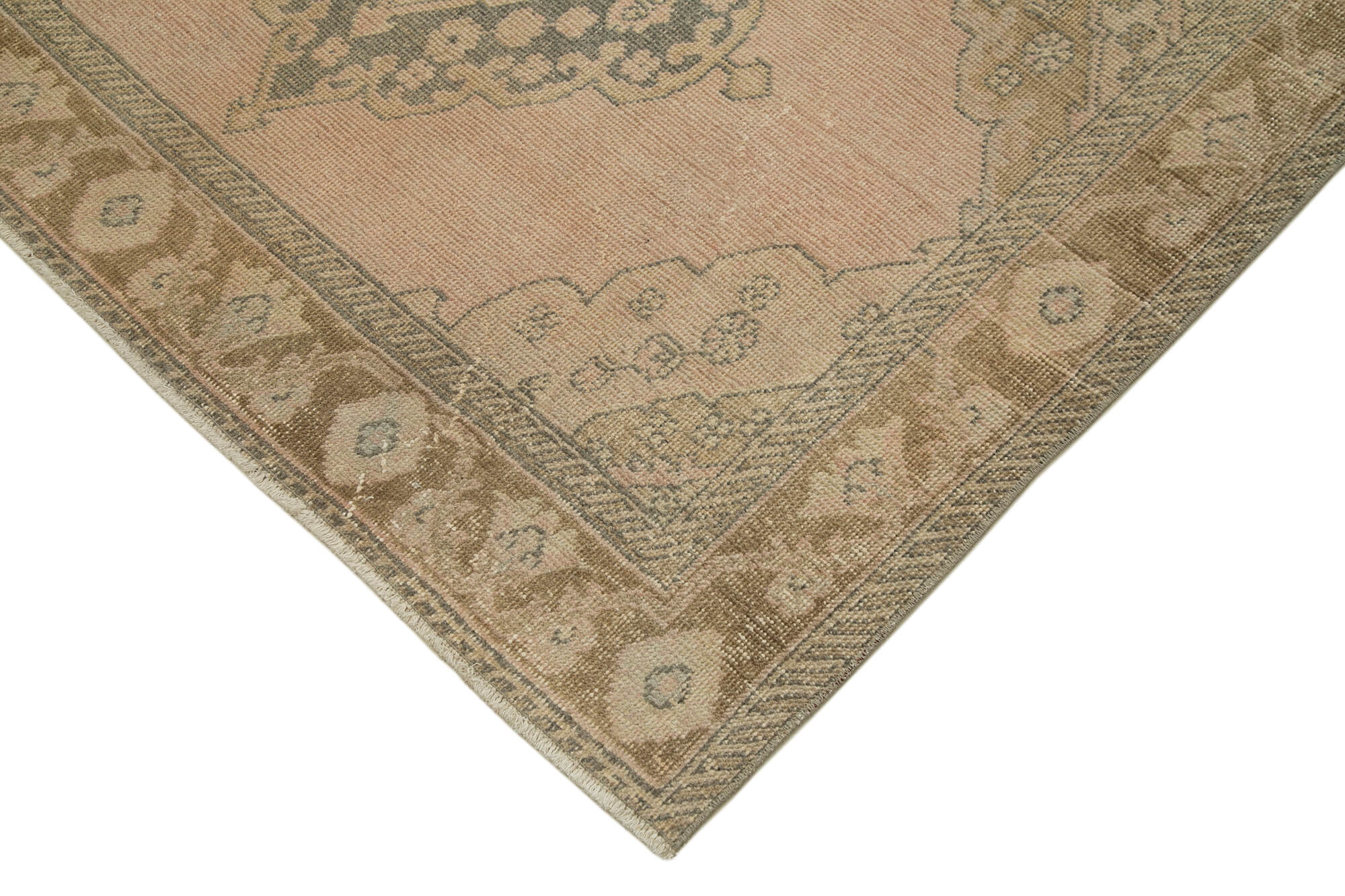 5x13 Beige Turkish Vintage Runner Rug - 28706