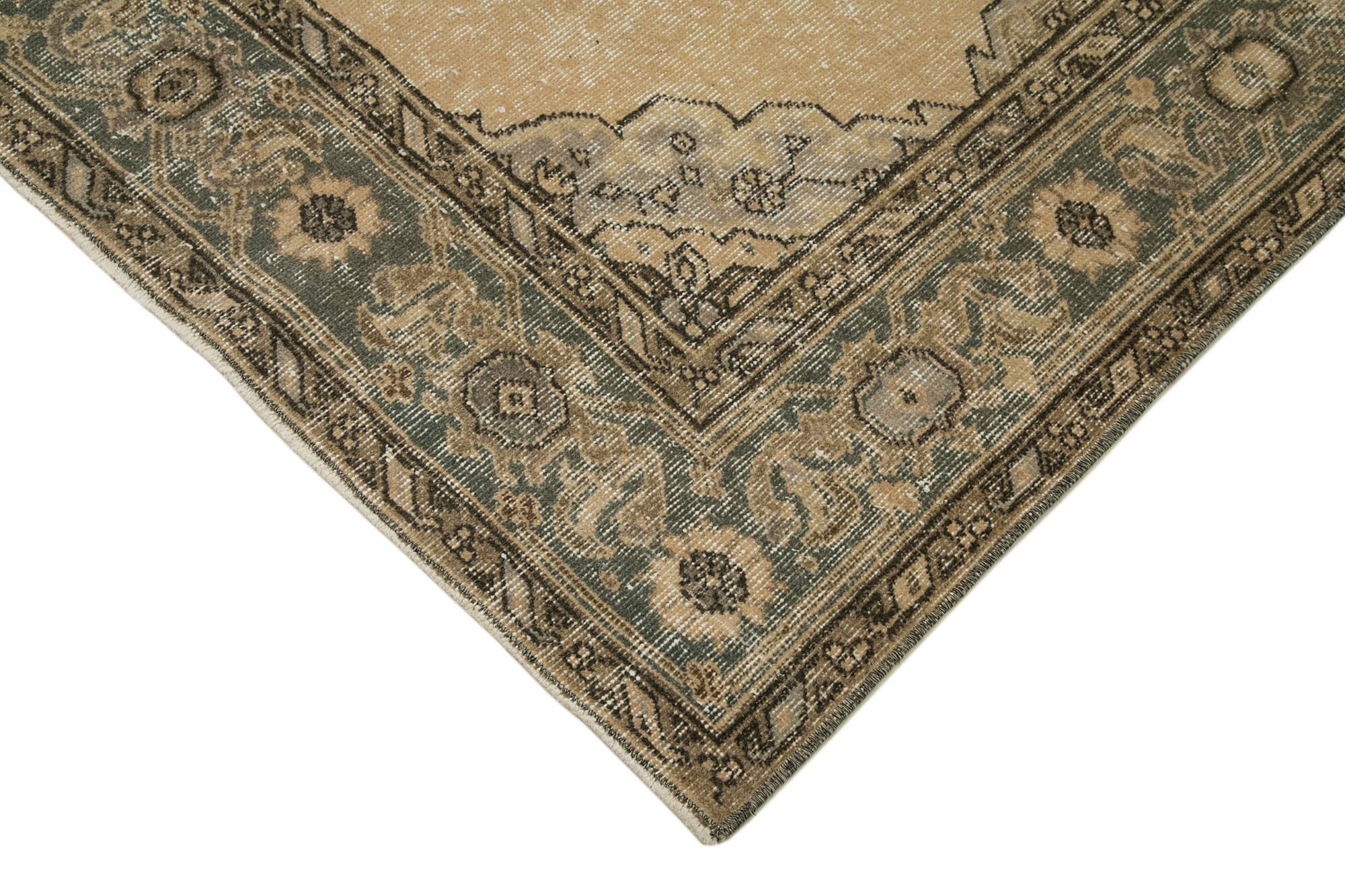 5x12 Beige Turkish Vintage Runner Rug - 28707