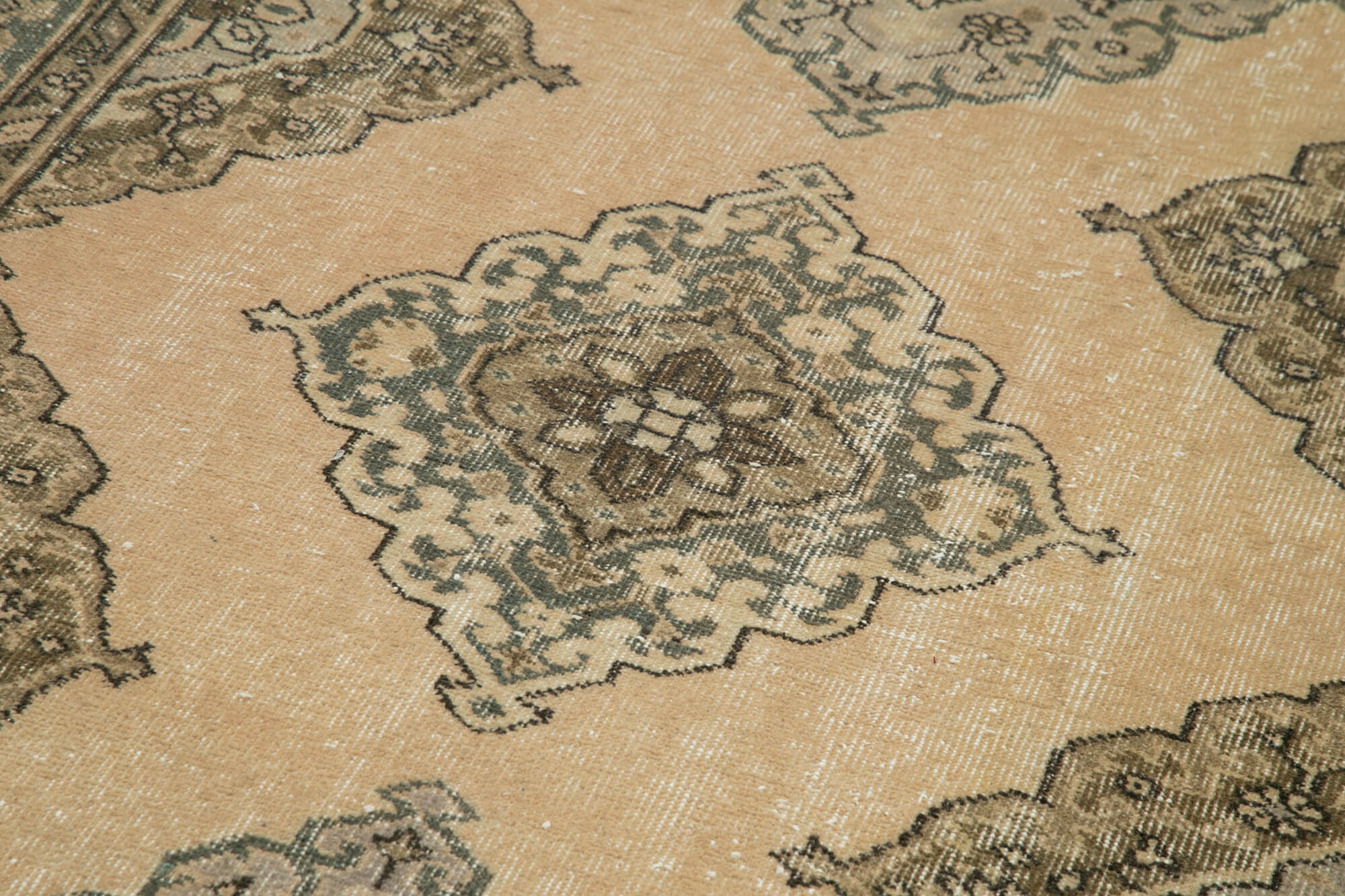 5x12 Beige Turkish Vintage Runner Rug - 28707