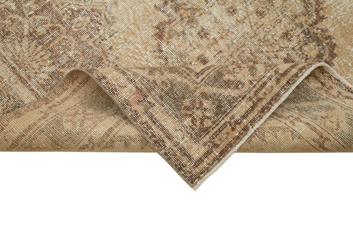 5x12 Beige Turkish Vintage Runner Rug - 28708