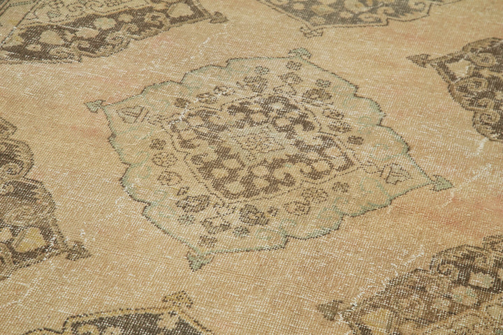 5x13 Beige Turkish Vintage Runner Rug - 28709