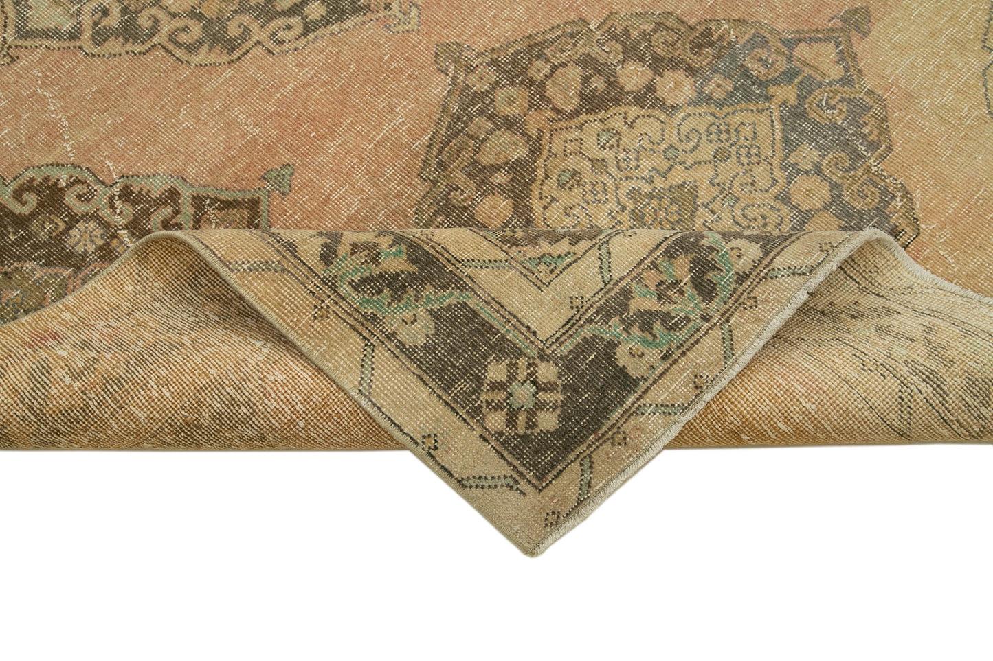 5x13 Beige Turkish Vintage Runner Rug - 28709