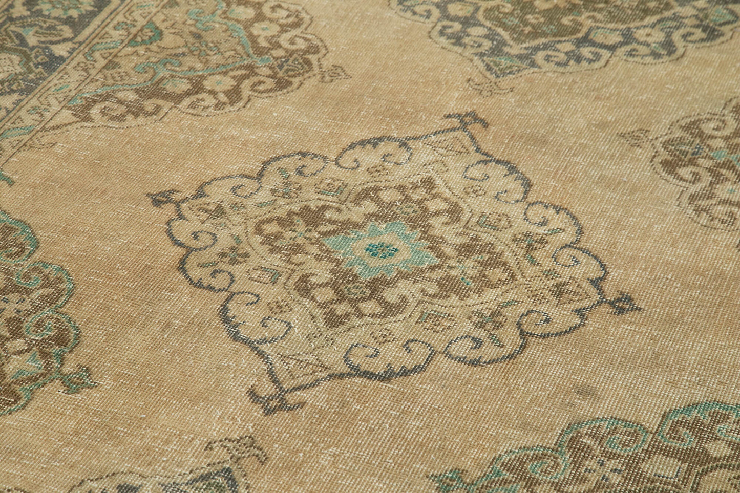 5x13 Beige Turkish Vintage Runner Rug - 28710