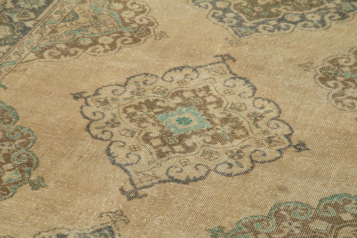5x13 Beige Turkish Vintage Runner Rug - 28710