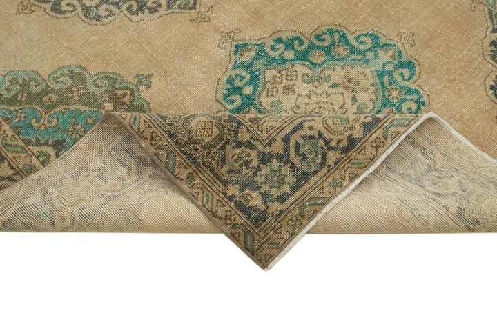 5x13 Beige Turkish Vintage Runner Rug - 28710