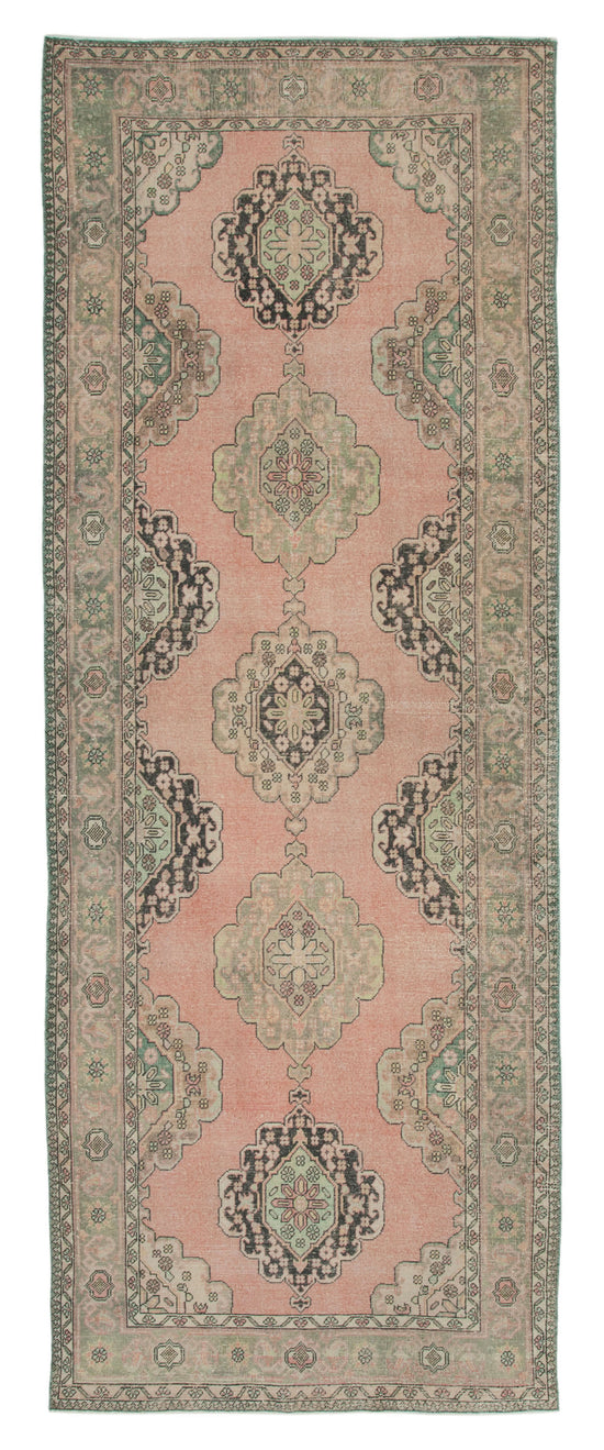 5x13 Beige Turkish Vintage Runner Rug - 28712