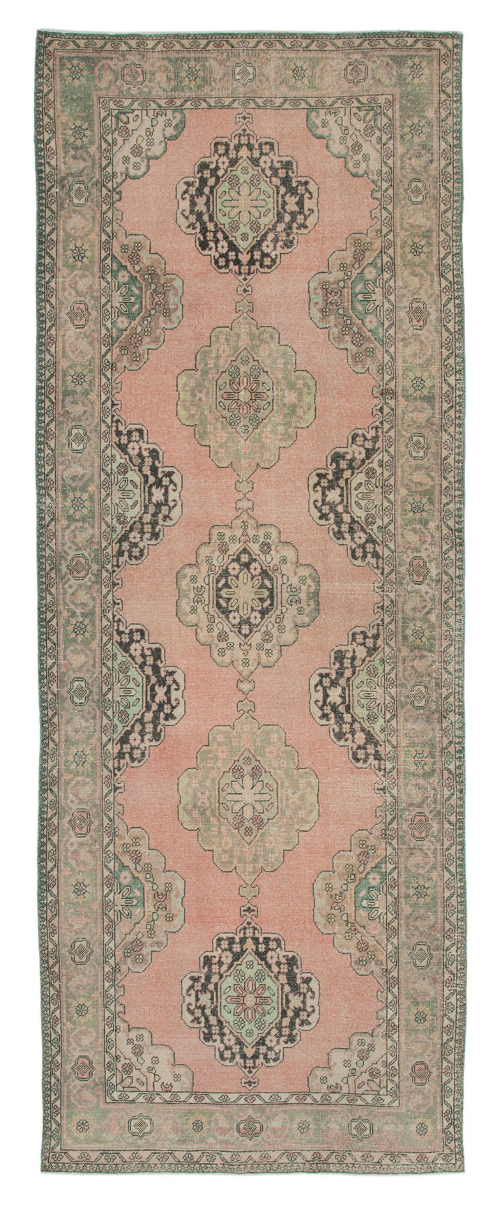 5x13 Beige Turkish Vintage Runner Rug - 28712